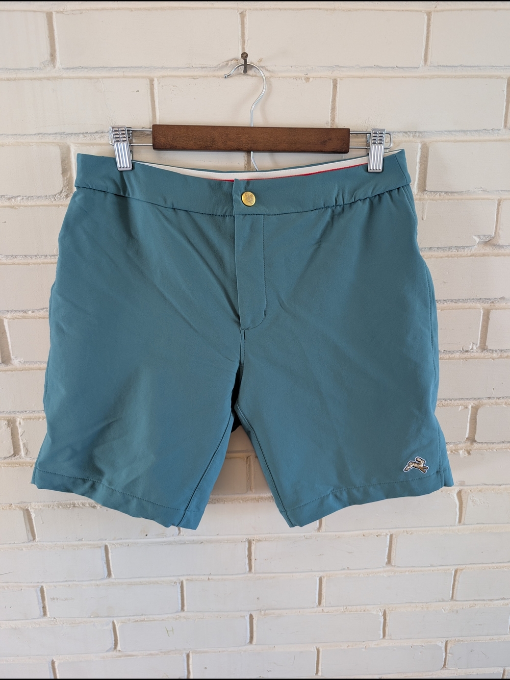 Tracksmith Men's M Longfellow Blue Teal Running Shorts Activewear Track
